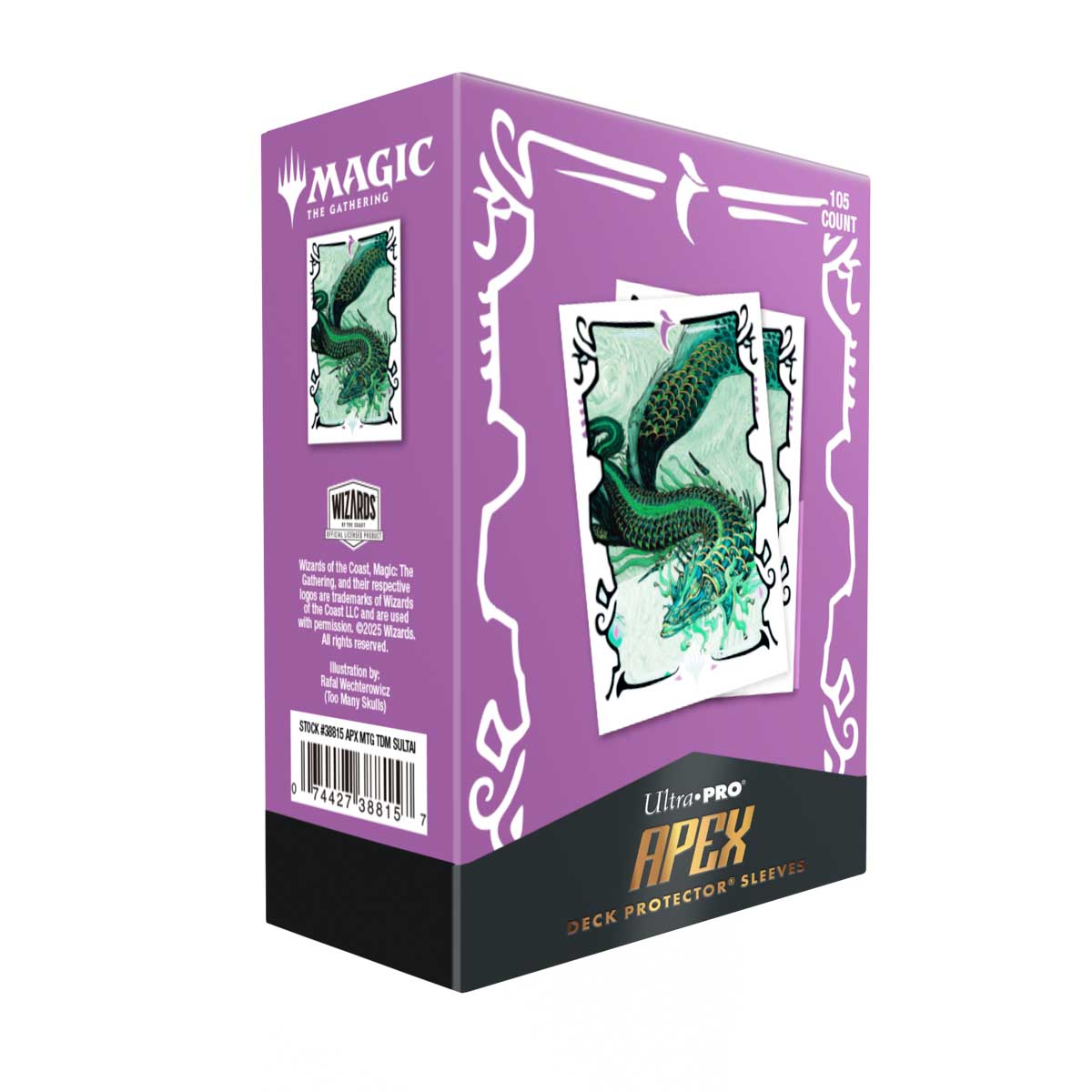 ultra-pro-tarkir-dragonstorm-teval-arbiter-of-virtue-105ct-apex-sleeves-f-r-magi image 4
