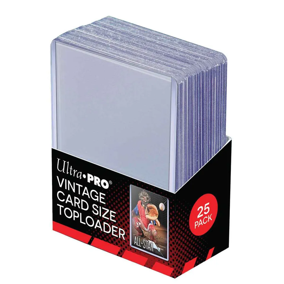 ultra-pro-vintage-card-size-toploader-sleeves-2-5-8-x-3-3-4-25ct image 1