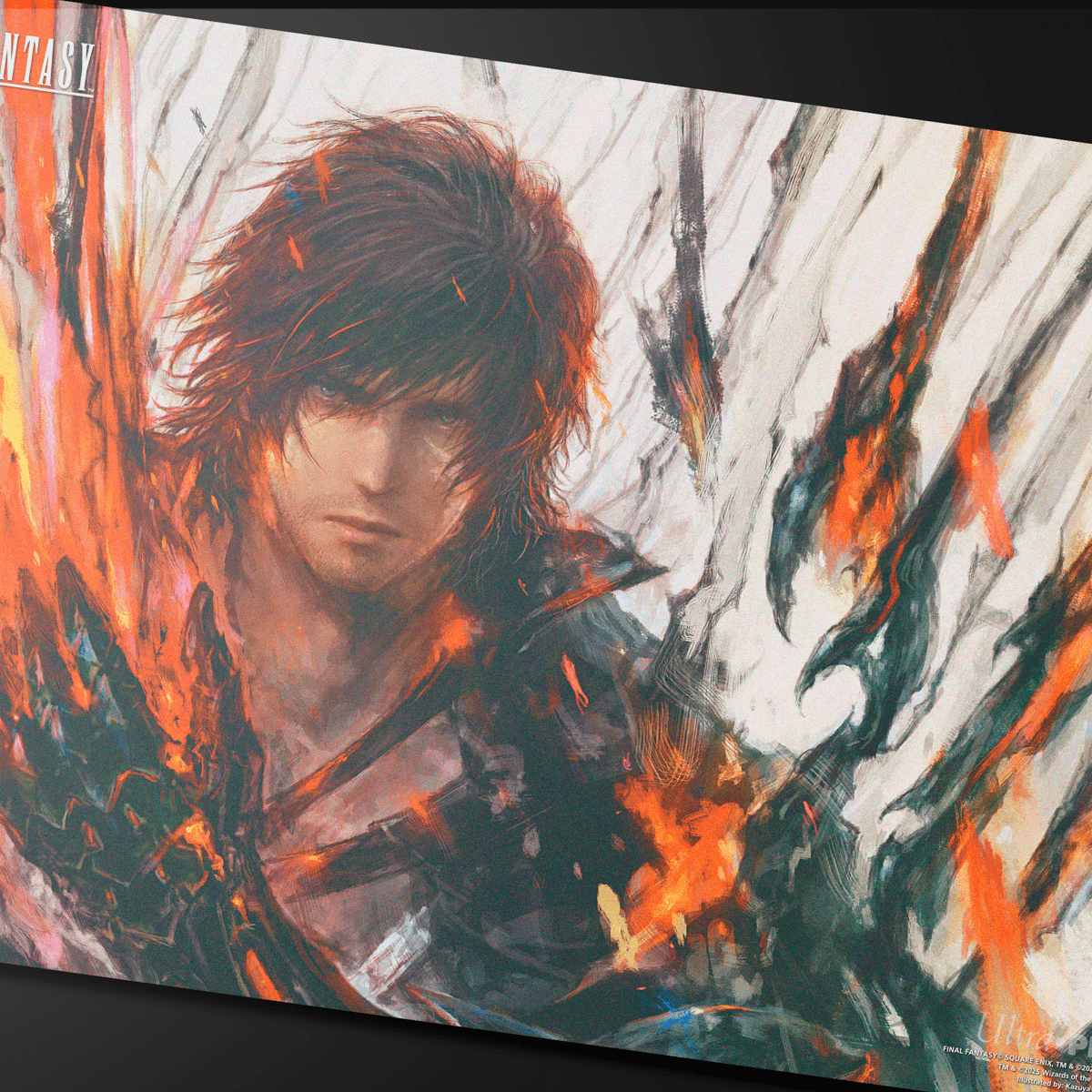 ultra-pro-magic-the-gathering-final-fantasy-doppelseitige-spielmatte-clive-ifrit image 5