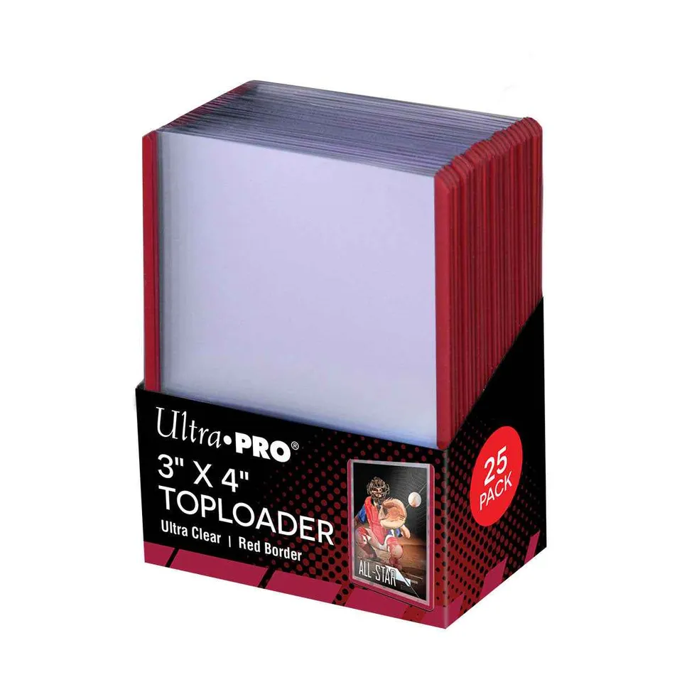 ultra-pro-3x4-red-border-toploader-sleeves-25-st-ck-f-r-standard-karten image 1