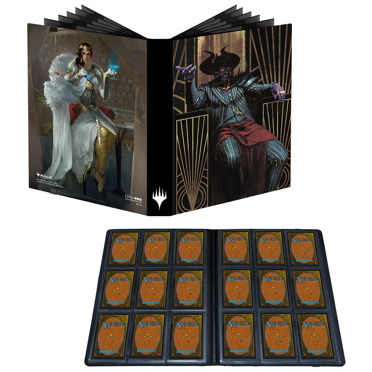 ultra-pro-streets-of-new-capenna-ob-nixilis-elspeth-9-pocket-pro-binder-f-r-magi image 2