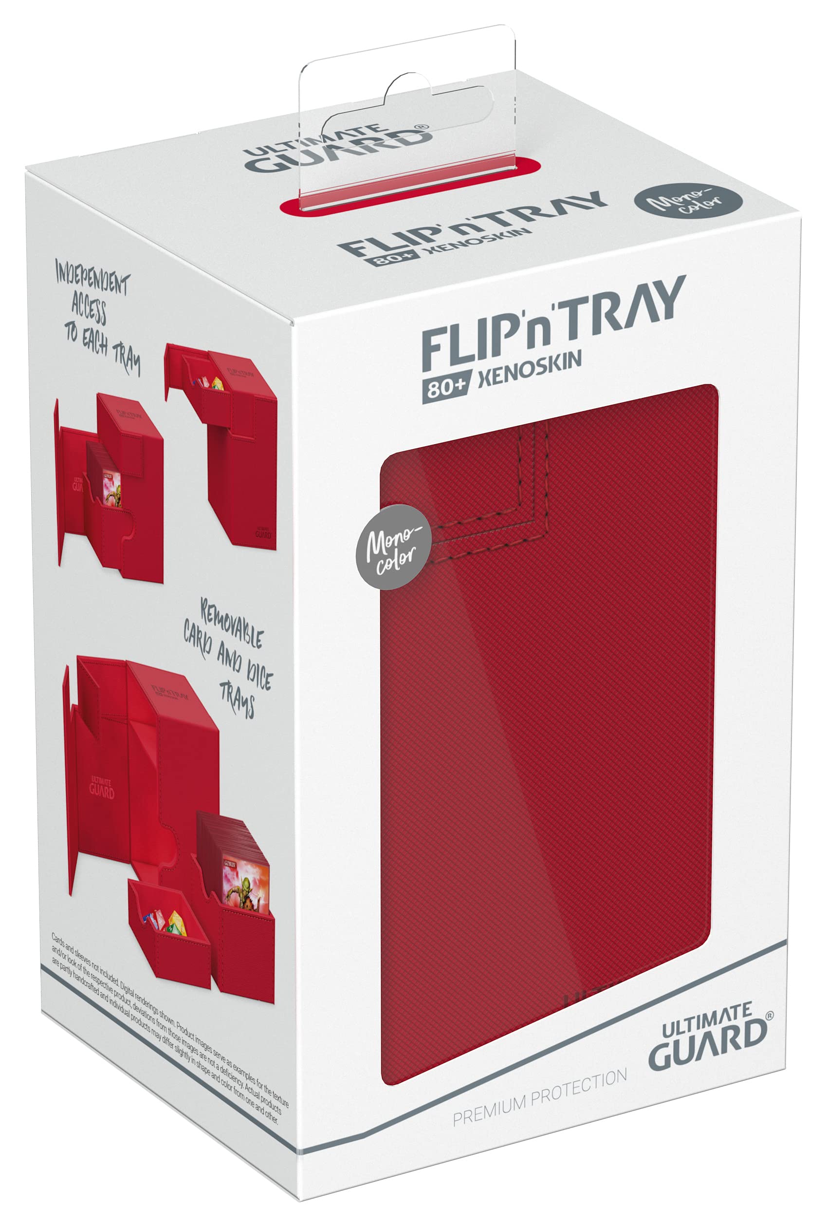 ultimate-guard-flip-n-tray-80-xenoskin-deckbox-monocolor-rot image 7