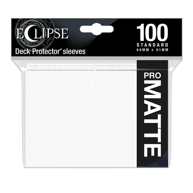 ultra-pro-eclipse-matte-standard-deck-protector-sleeves-100ct-arctic-white image 1