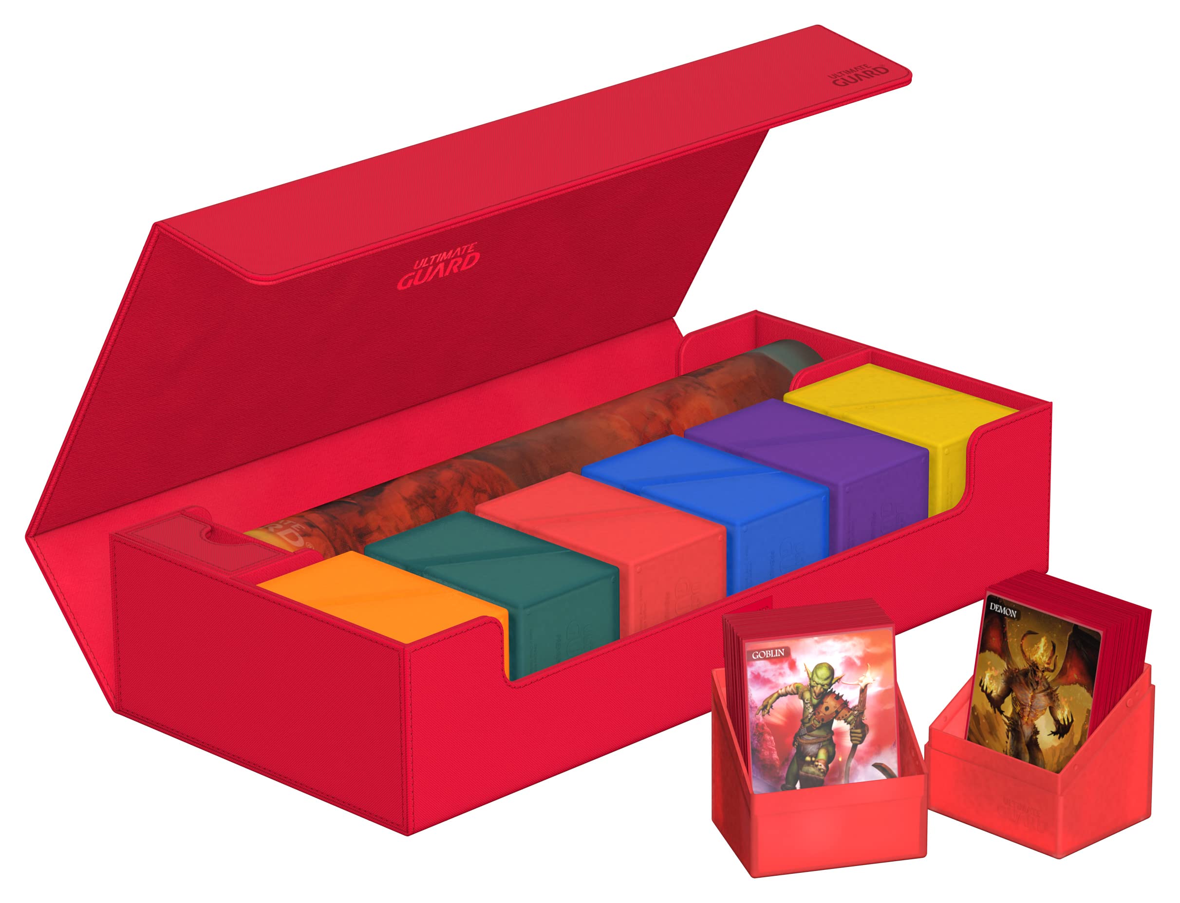 ultimate-guard-superhive-550-xenoskin-aufbewahrungsbox-monocolor-rot image 5