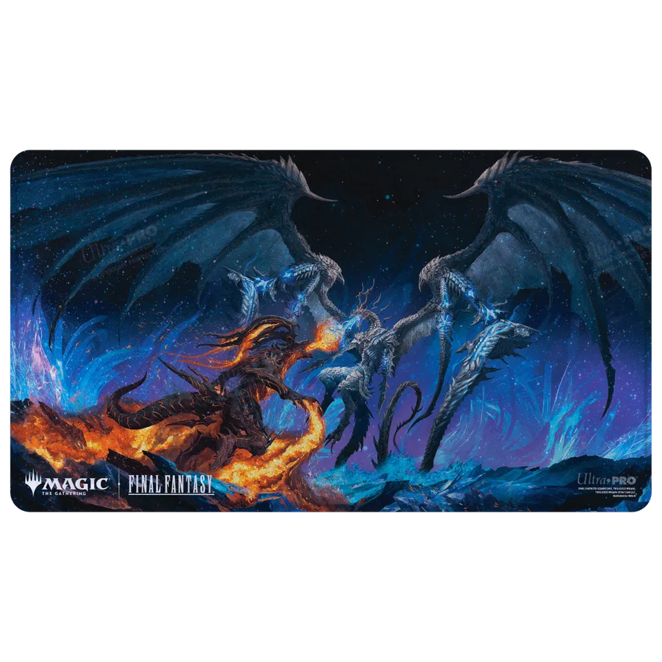 ultra-pro-magic-the-gathering-final-fantasy-holofoil-playmat-bahamut-und-ifrit image 1