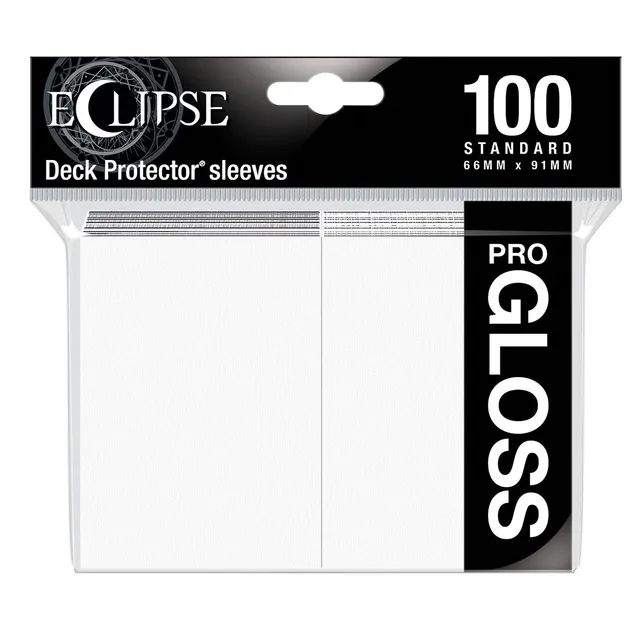ultra-pro-eclipse-gloss-standard-deck-protector-100ct-arctic-white image 1