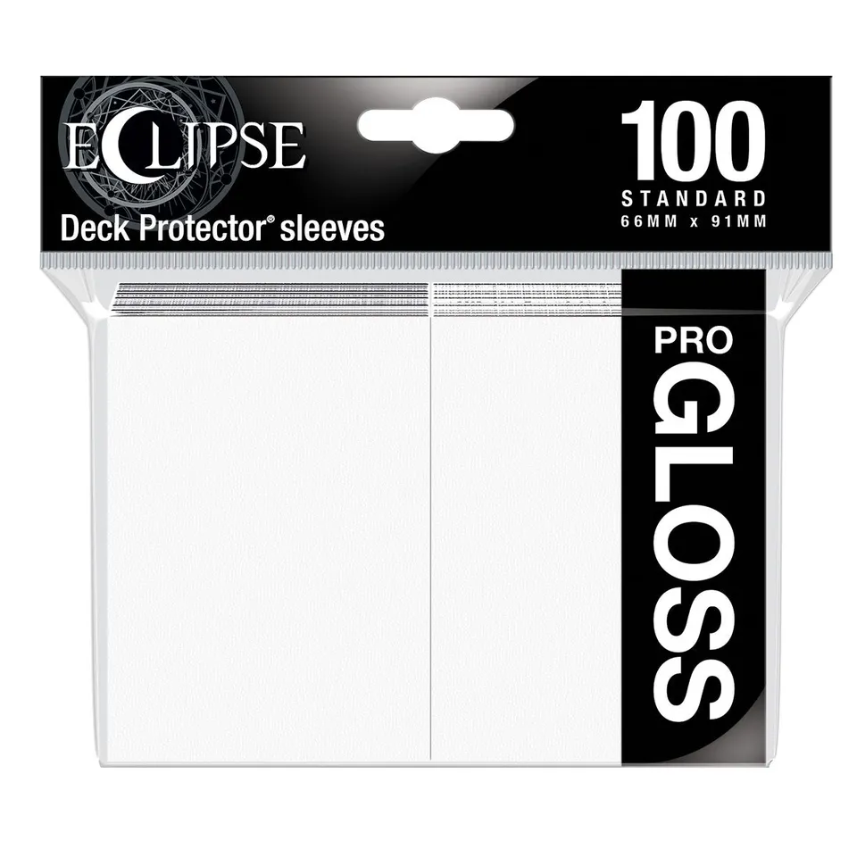 ultra-pro-eclipse-gloss-standard-deck-protector-100ct-arctic-white image 1