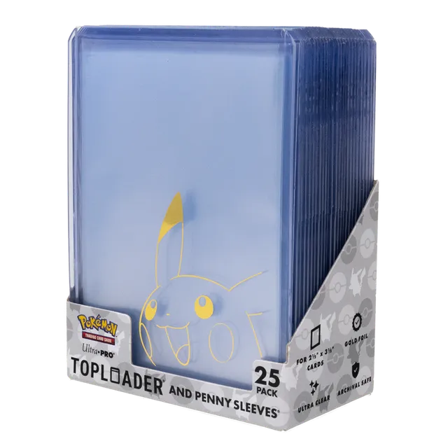 ultra-pro-pikachu-toploader-und-penny-sleeves-combo-pack-25er-f-r-pok-mon image 1