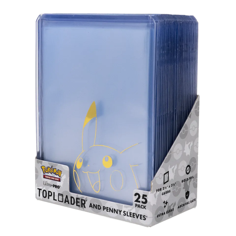 ultra-pro-pikachu-toploader-und-penny-sleeves-combo-pack-25er-f-r-pok-mon image 1