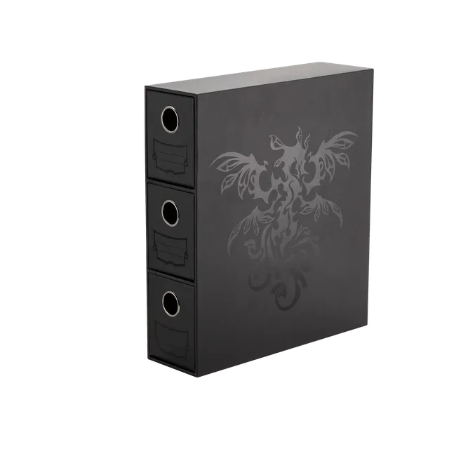 dragon-shield-fortress-card-drawers-black-kartenarchiv-mit-3-schubladen image 1