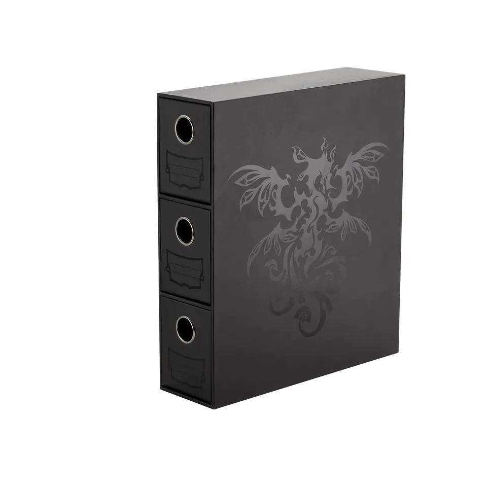 dragon-shield-fortress-card-drawers-black-kartenarchiv-mit-3-schubladen image 1