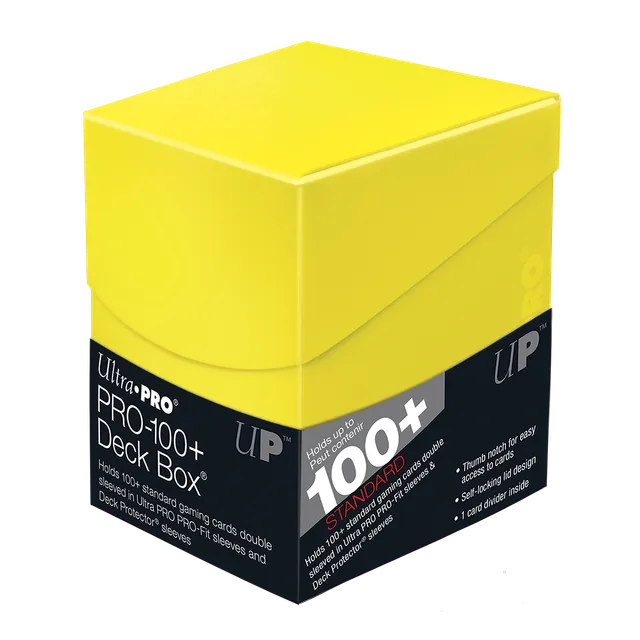 ultra-pro-eclipse-pro-100-deck-box-lemon-yellow image 1