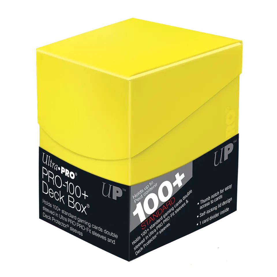 ultra-pro-eclipse-pro-100-deck-box-lemon-yellow image 1