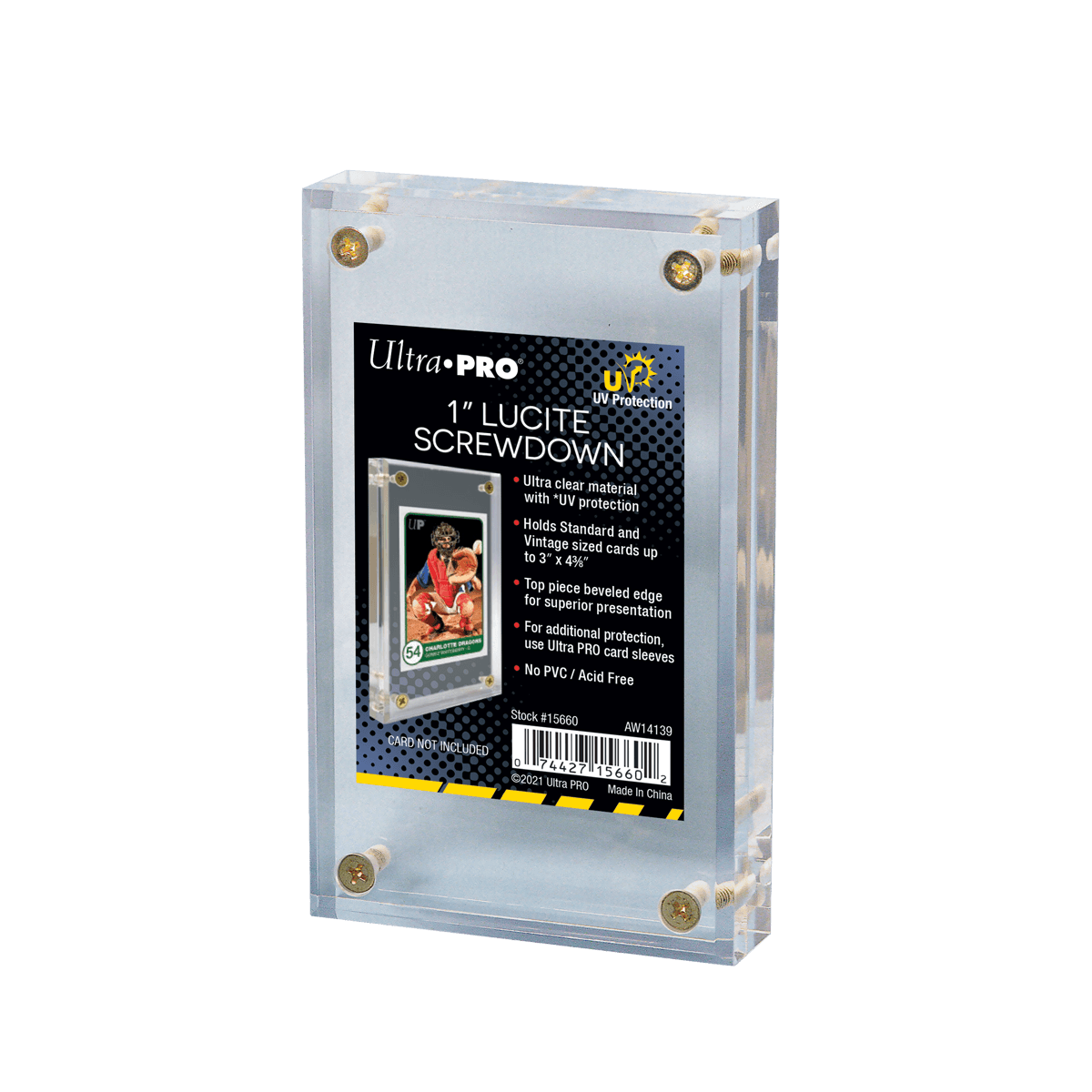 ultra-pro-lucite-uv-1-screwdown-kartenhalter-f-r-standard-und-vintage-karten image 1
