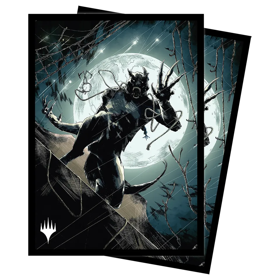 ultra-pro-deck-protector-sleeves-magic-innistrad-midnight-hunt-seafaring-werewol image 1