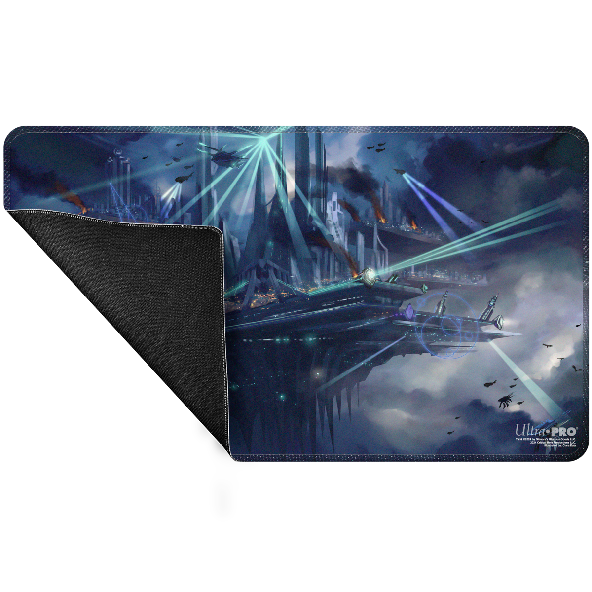 ultra-pro-critical-role-stitched-edge-playmat-the-flying-city-of-aeor image 3