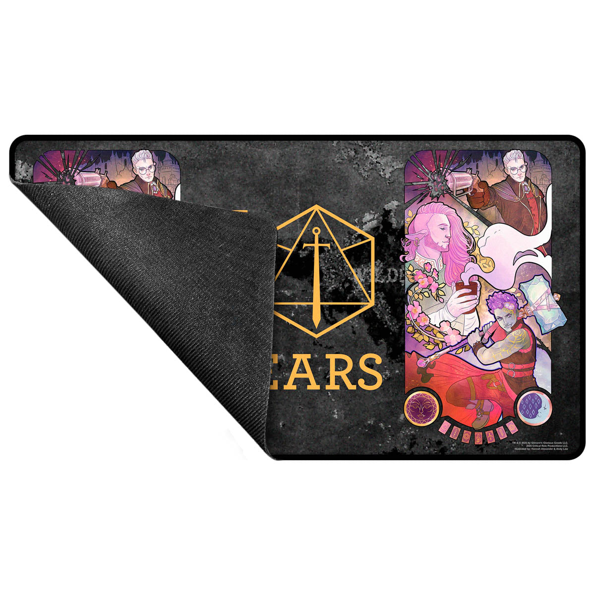 ultra-pro-critical-role-10-year-anniversary-stitched-edge-playmat-taliesin-jaffe image 3