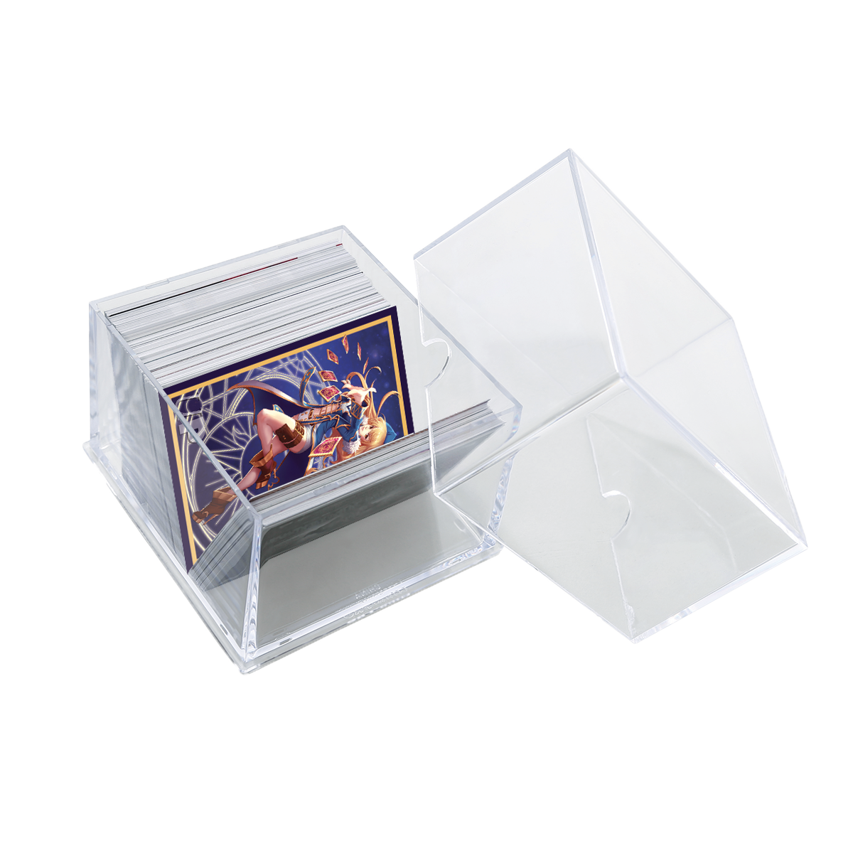 ultra-pro-2-piece-clear-100-deck-box-transparent image 2
