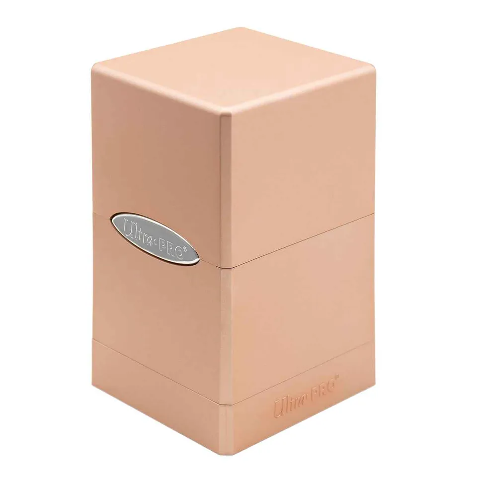 ultra-pro-metallic-satin-tower-deck-box-f-r-100-karten-gold-braun-grau image 1