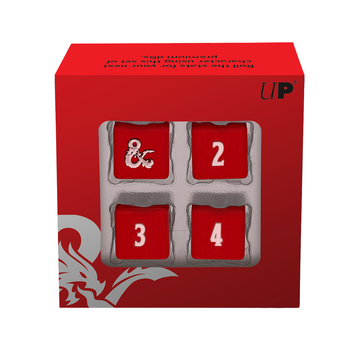 ultra-pro-heavy-metal-rot-wei-d6-w-rfelset-4-teilig-f-r-dungeons-dragons image 2