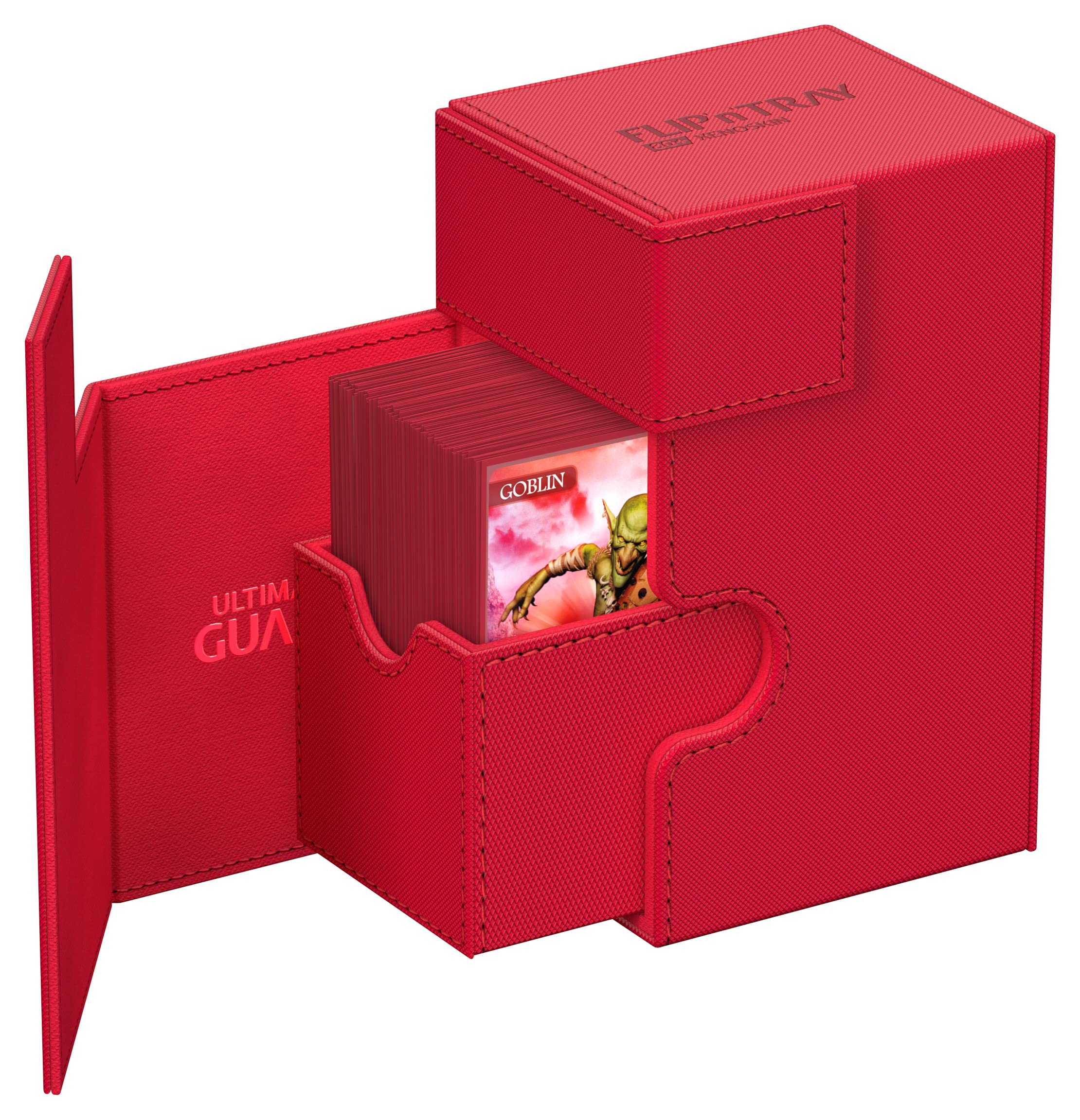 ultimate-guard-flip-n-tray-80-xenoskin-deckbox-monocolor-rot image 3