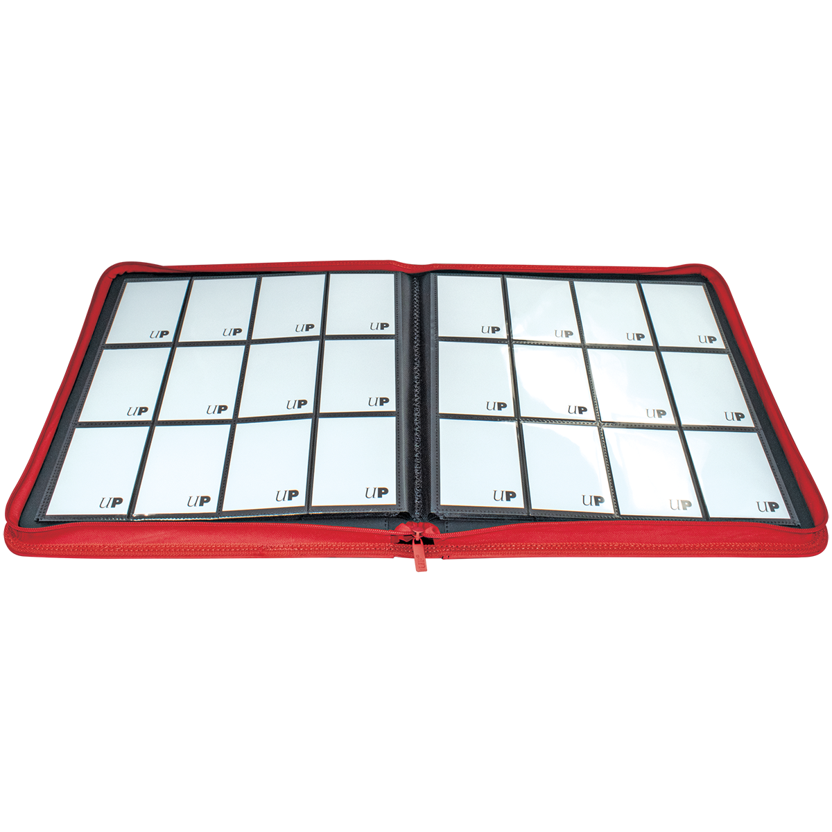 ultra-pro-vivid-12-pocket-zippered-pro-binder-album-rot-f-r-480-karten image 2
