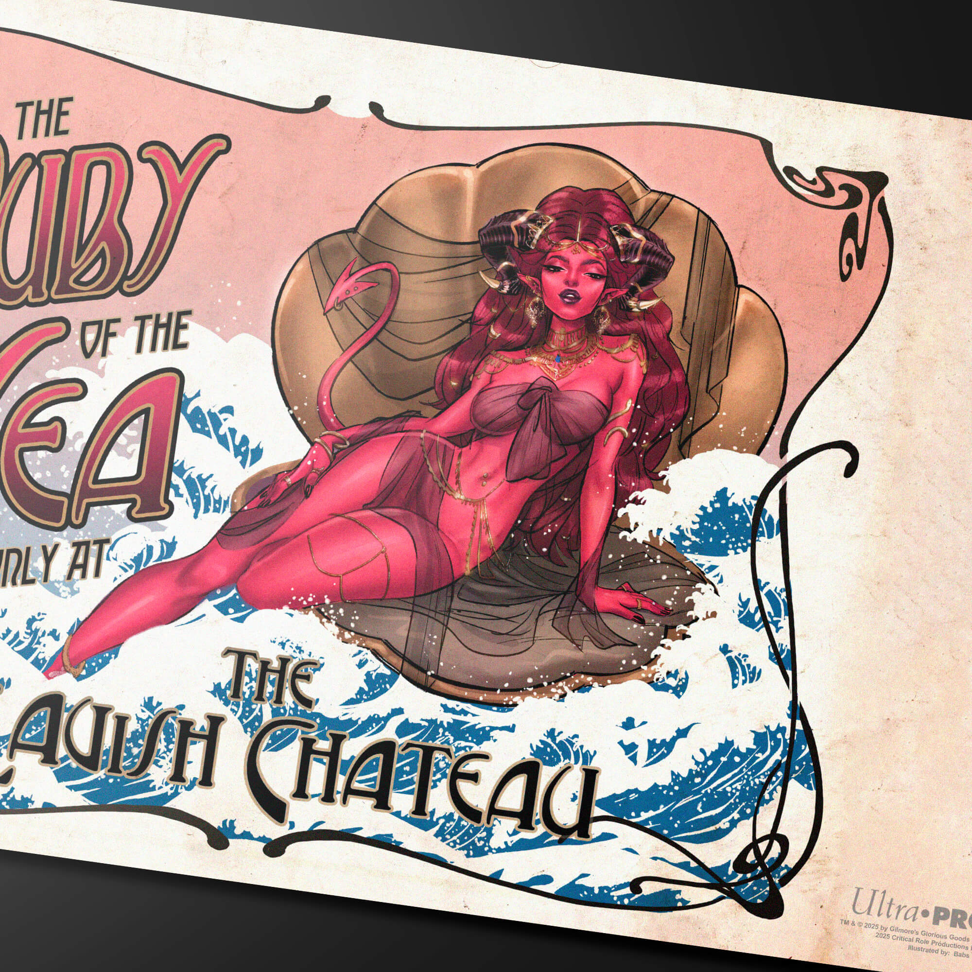 ultra-pro-critical-role-pinups-ruby-of-the-sea-playmat image 2