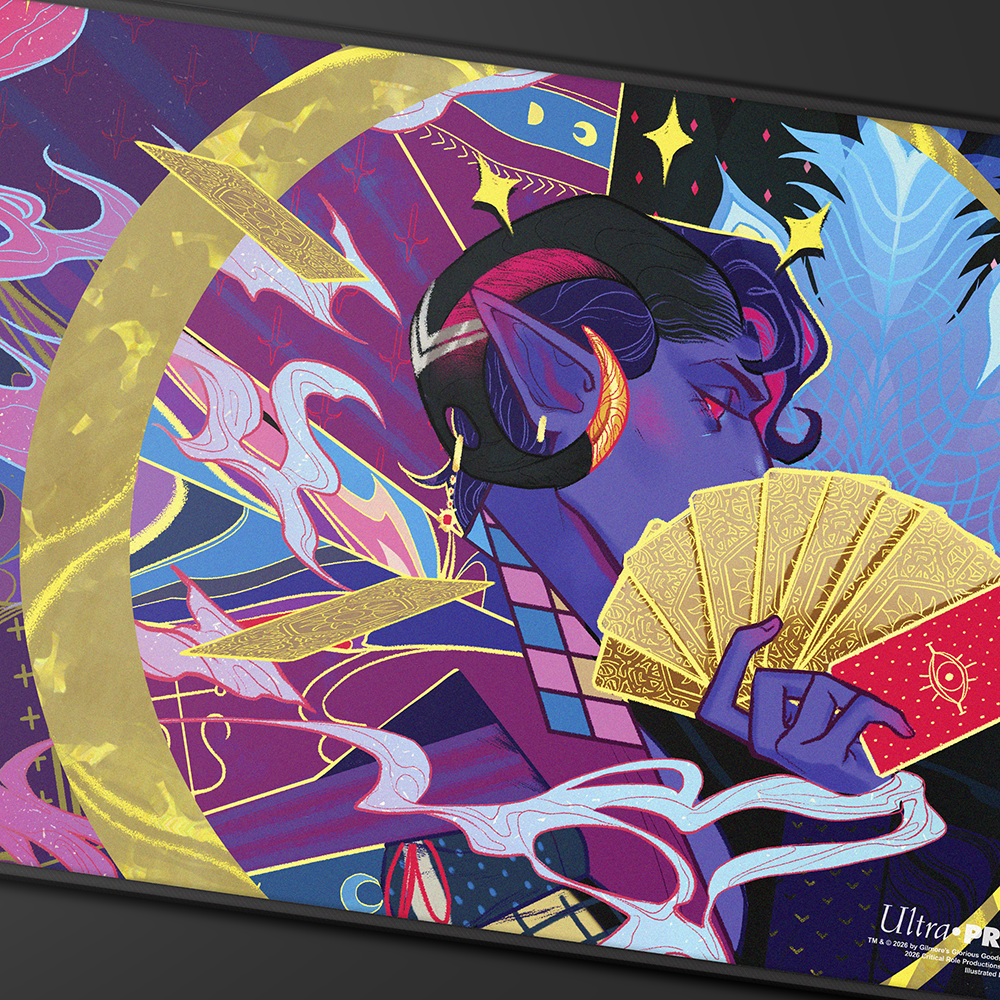 ultra-pro-black-stitched-playmat-critical-role-mighty-nein-mollymauk-tealeaf-f-r image 2