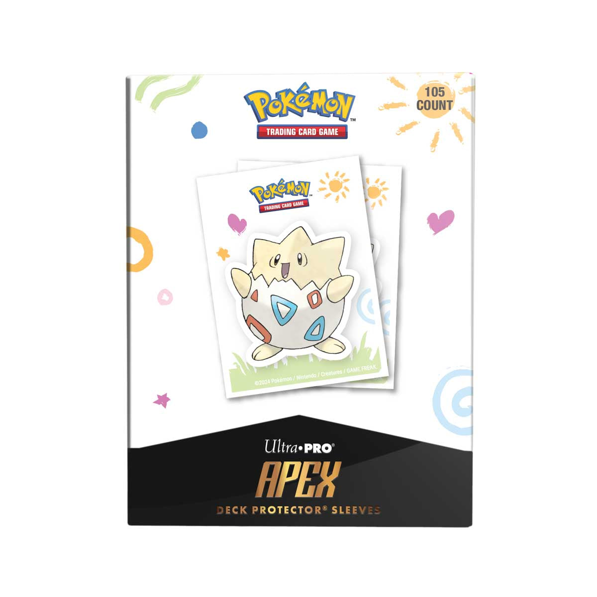 ultra-pro-pok-mon-togepi-apex-deck-protector-sleeves-105ct image 2