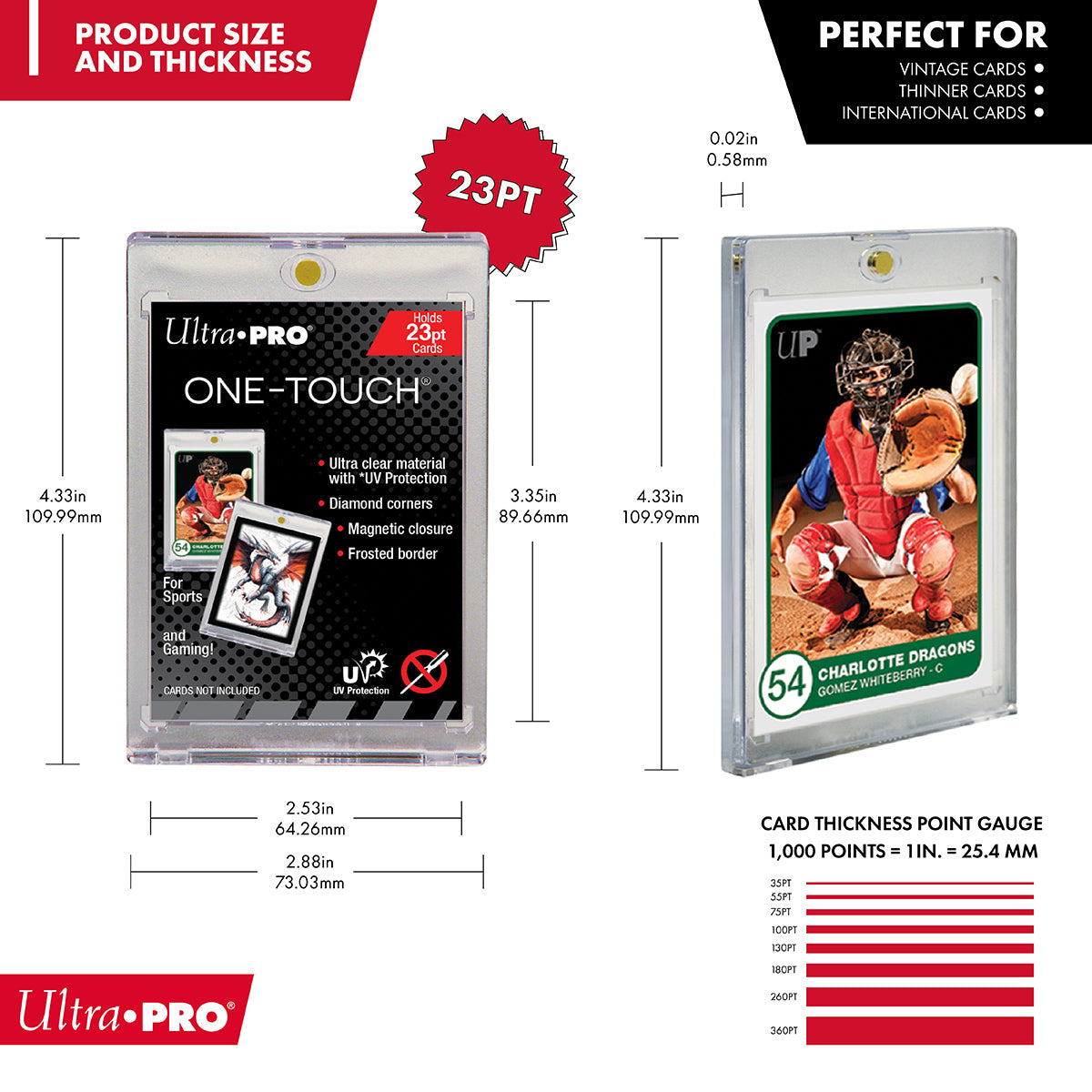 ultra-pro-23pt-uv-one-touch-magnetic-holder-f-r-standard-karten-2-5-x-3-5 image 2