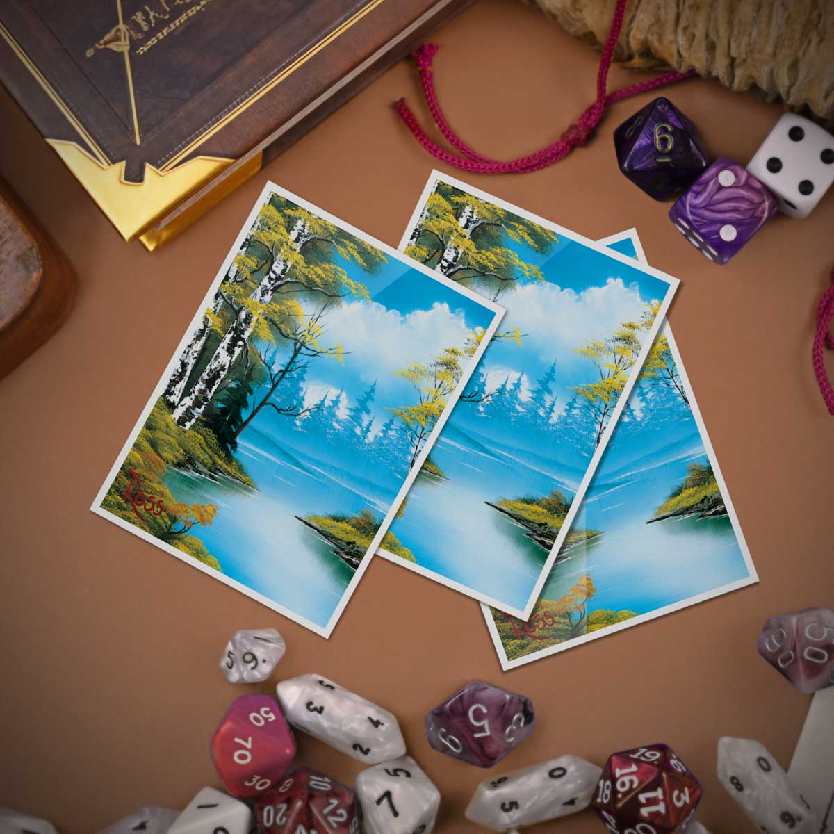 ultra-pro-apex-bob-ross-lakeside-path-sleeves-105ct image 4