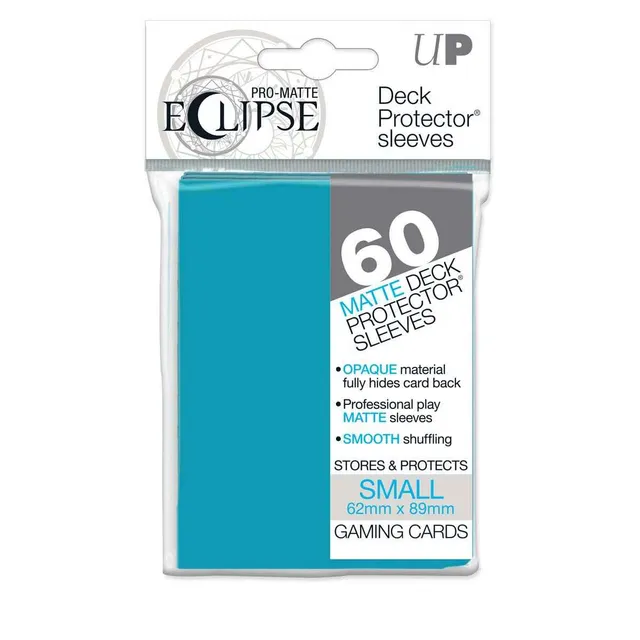 ultra-pro-pro-matte-eclipse-small-deck-protector-sleeves-60ct-sky-blue image 1