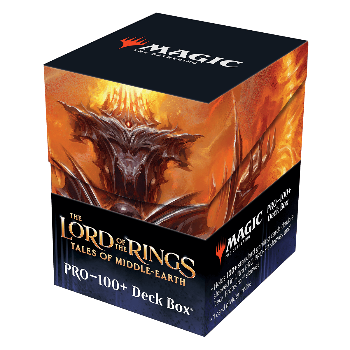 ultra-pro-100-deck-box-the-lord-of-the-rings-tales-of-middle-earth-sauron-v2-f-r image 2