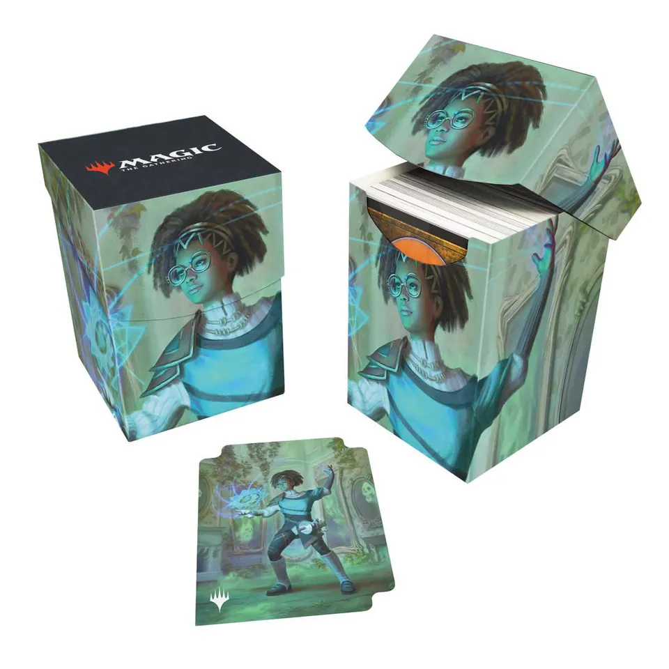 ultra-pro-duskmourn-zimone-mystery-unraveler-commander-100-deck-box-f-r-magic-th image 1