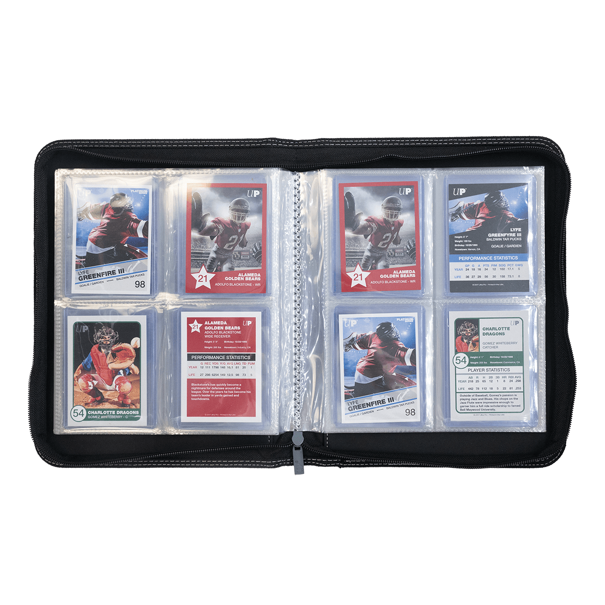 ultra-pro-4-pocket-toploader-zippered-premium-pro-binder-sammelalbum-f-r-topload image 3