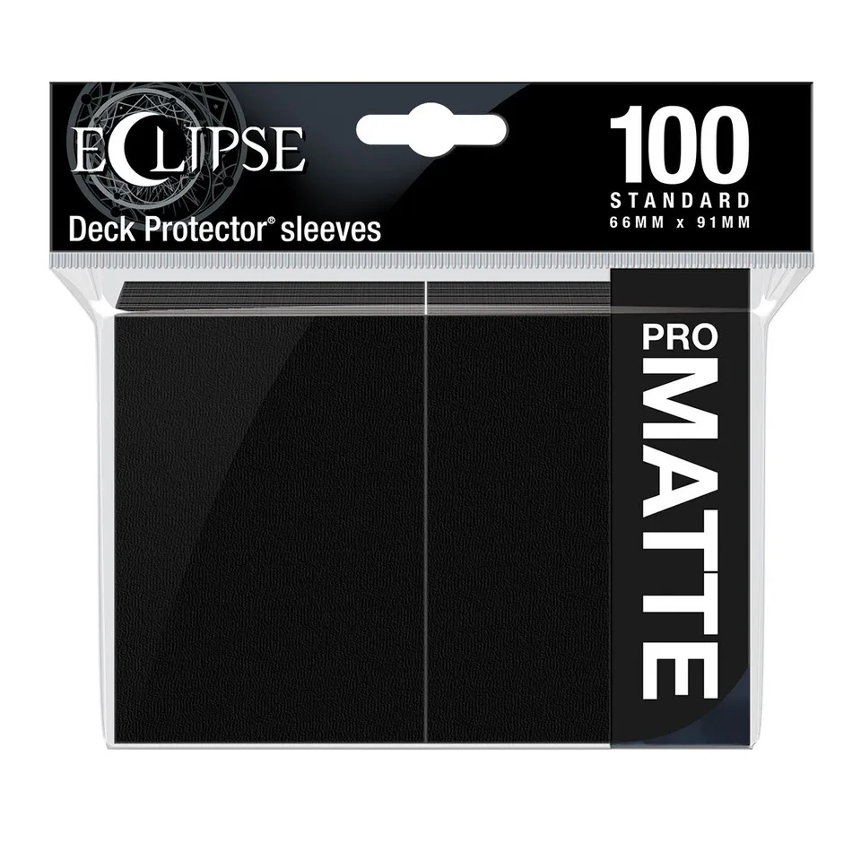 ultra-pro-eclipse-matte-deck-protector-sleeves-100-st-ck-jet-black image 1