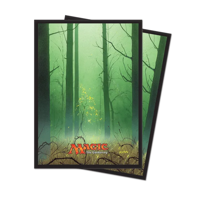 ultra-pro-mana-5-forest-standard-deck-protector-sleeves-80ct-f-r-magic-the-gathe image 1