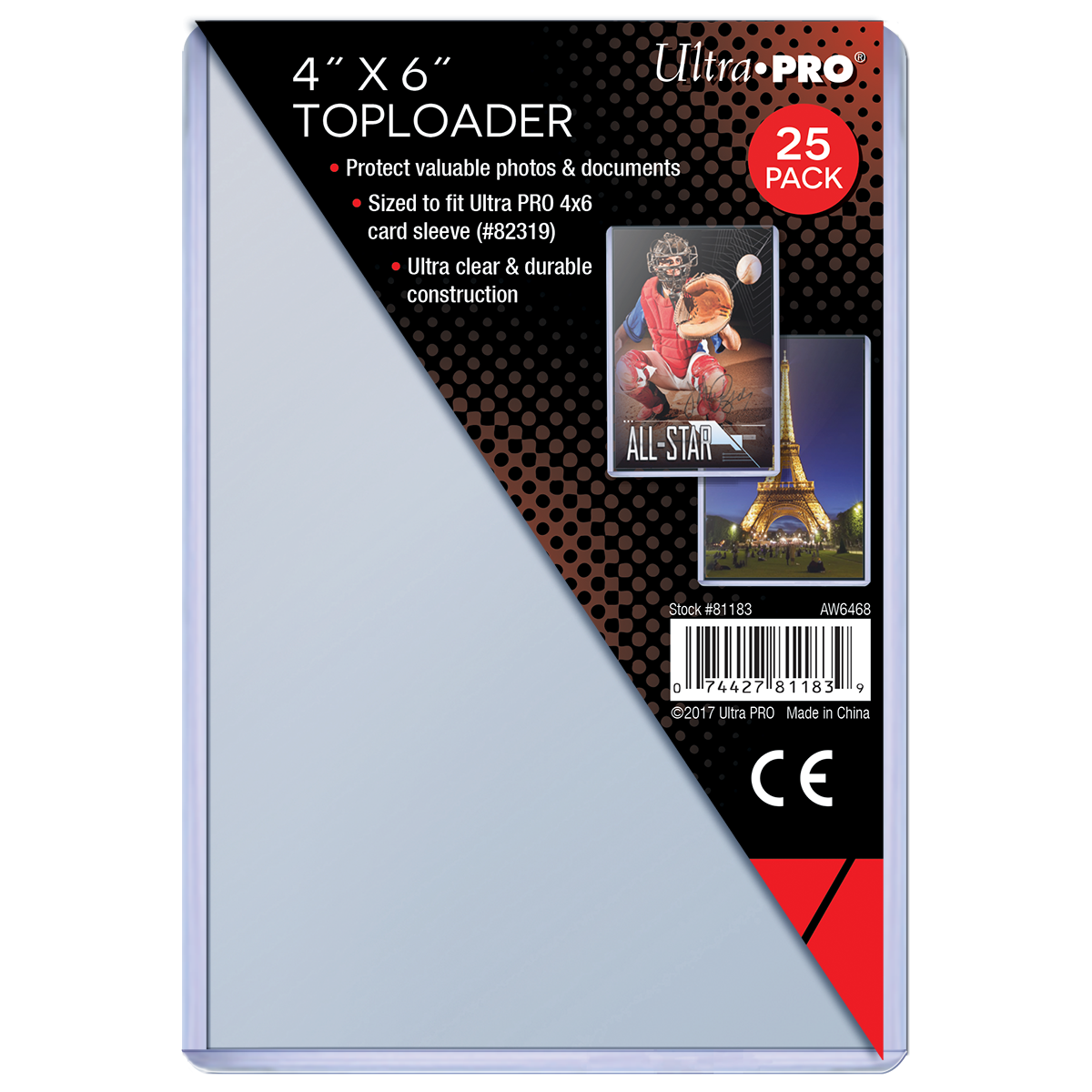 ultra-pro-4-x-6-101-6-x-152-4-mm-toploader-sleeves-25er-pack-f-r-fotos-und-samme image 1