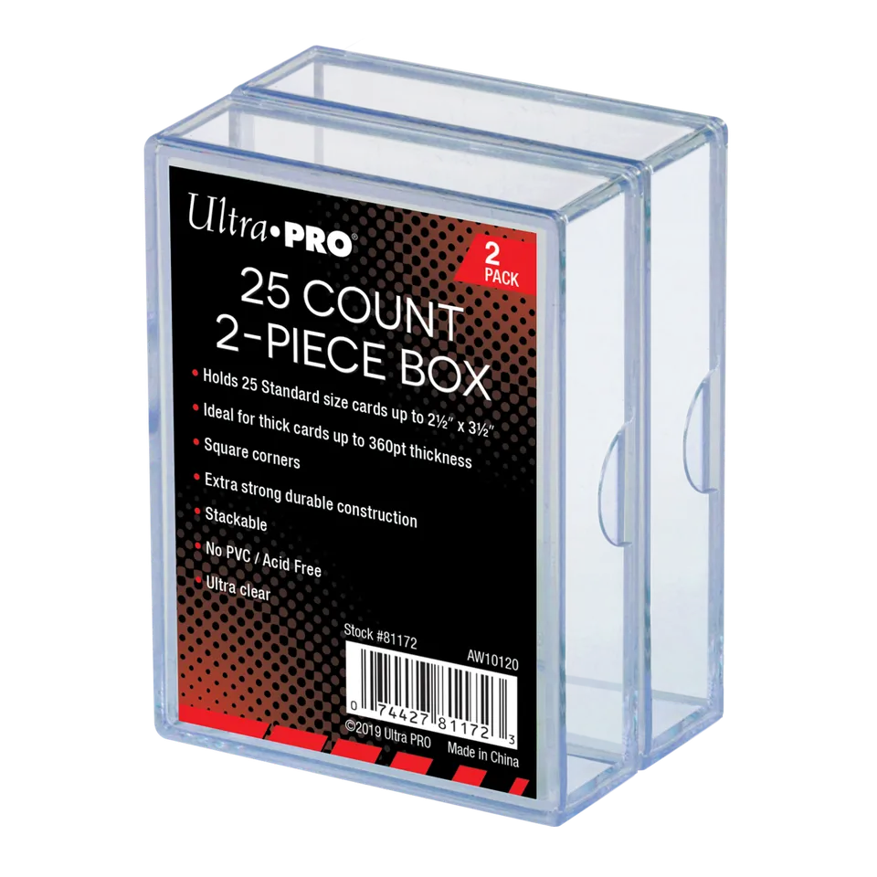 ultra-pro-2-piece-25-count-clear-card-storage-box-2er-set image 1