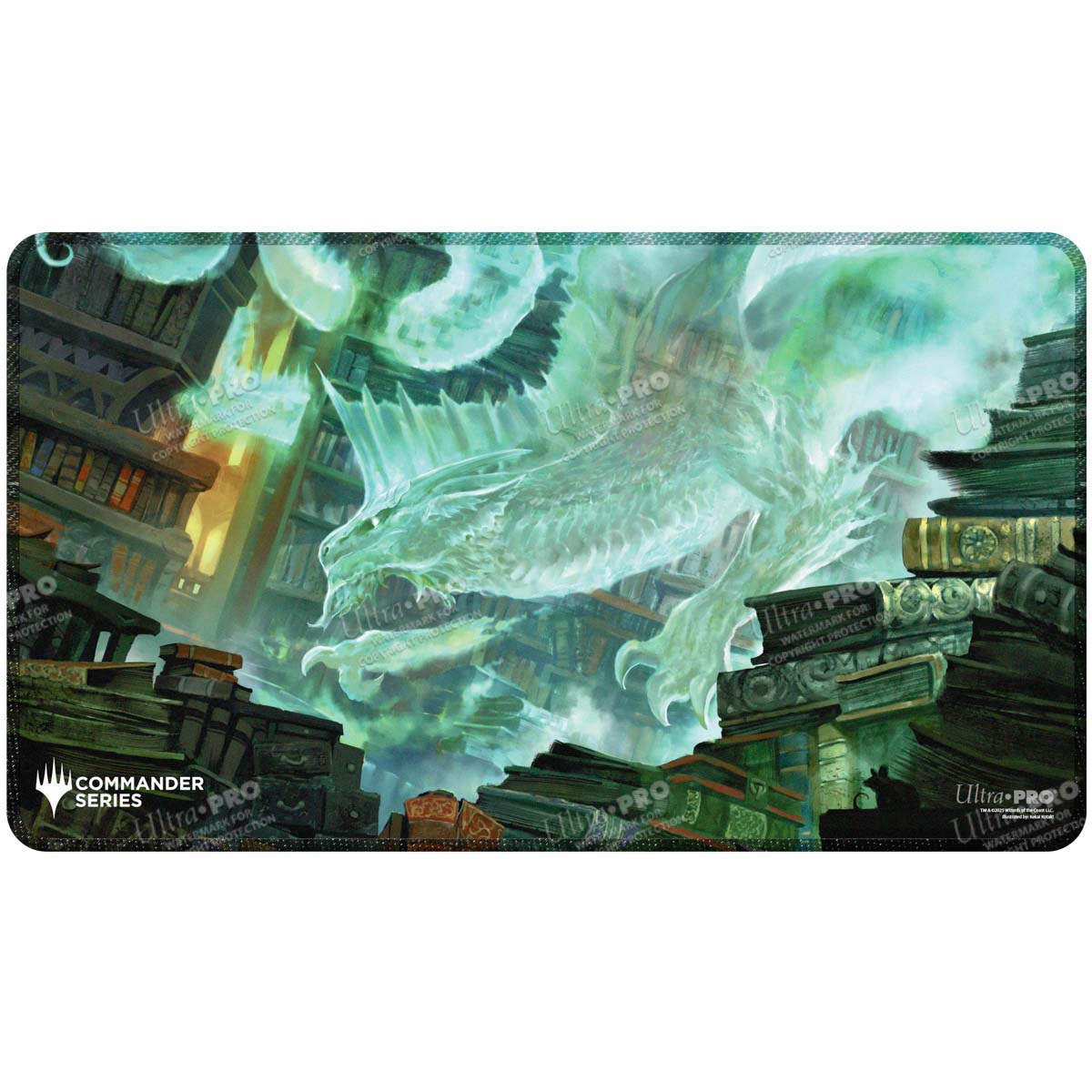 ultra-pro-commander-series-5-three-color-wedge-miirym-stitched-playmat-mtg image 1