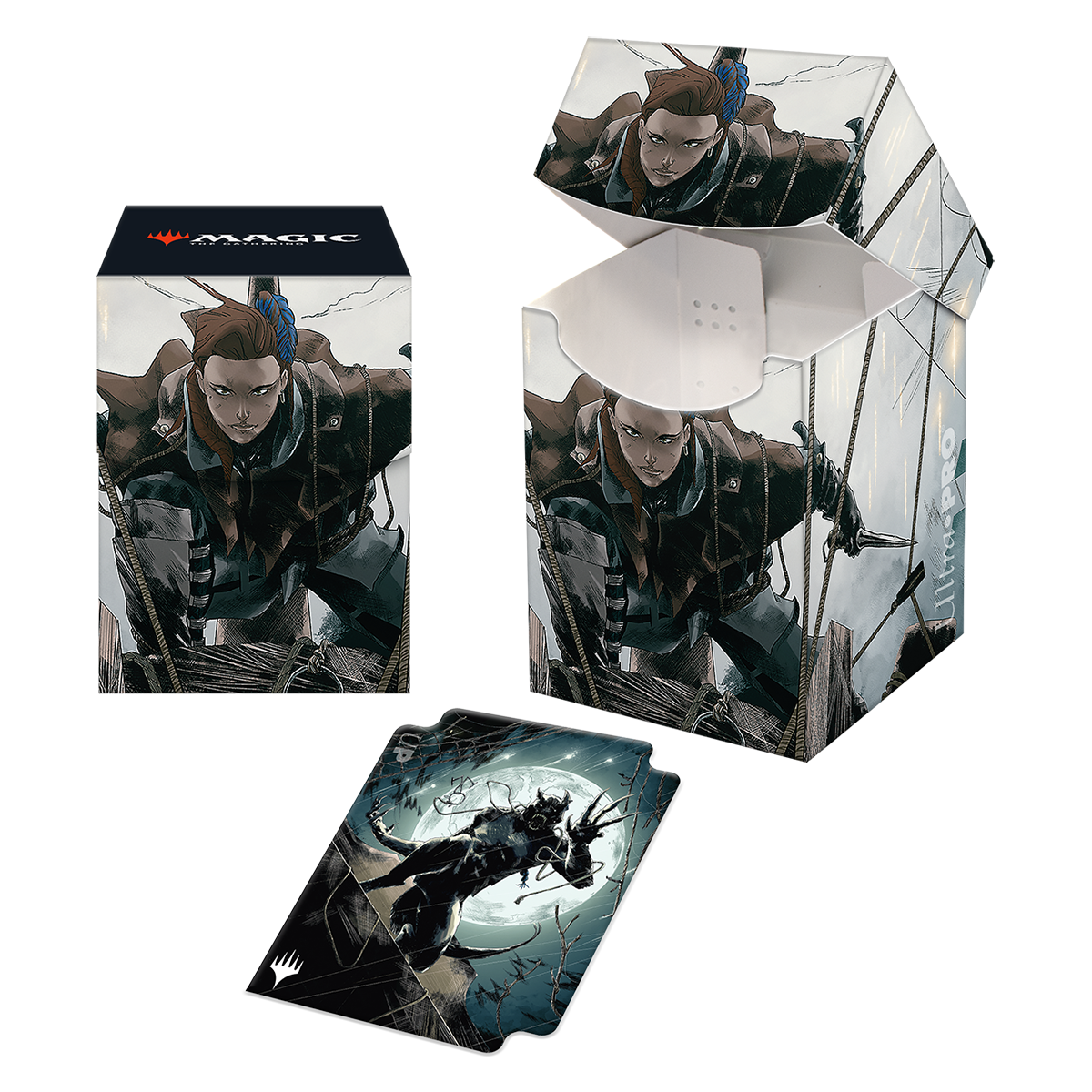 ultra-pro-innistrad-midnight-hunt-suspicious-stowaway-100-deck-box-f-r-magic-the image 1