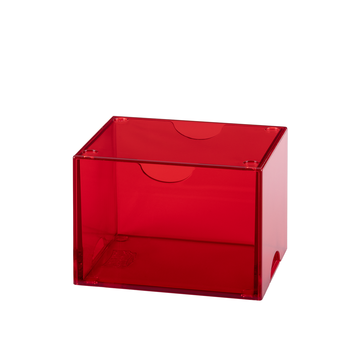 dragon-shield-strongbox-deckbox-clear-red image 1