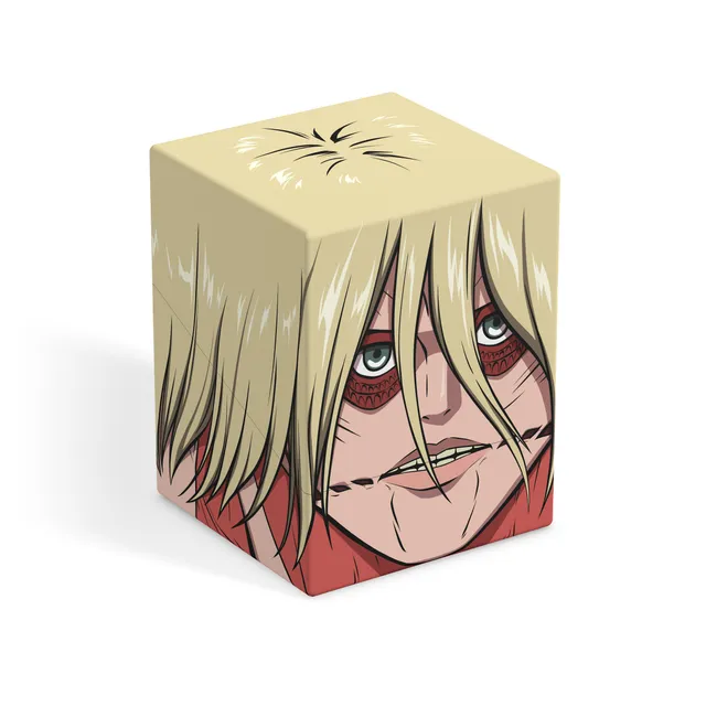 ultimate-guard-squaroes-squaroe-deck-box-100-attack-on-titan-aot008-female-titan image 1