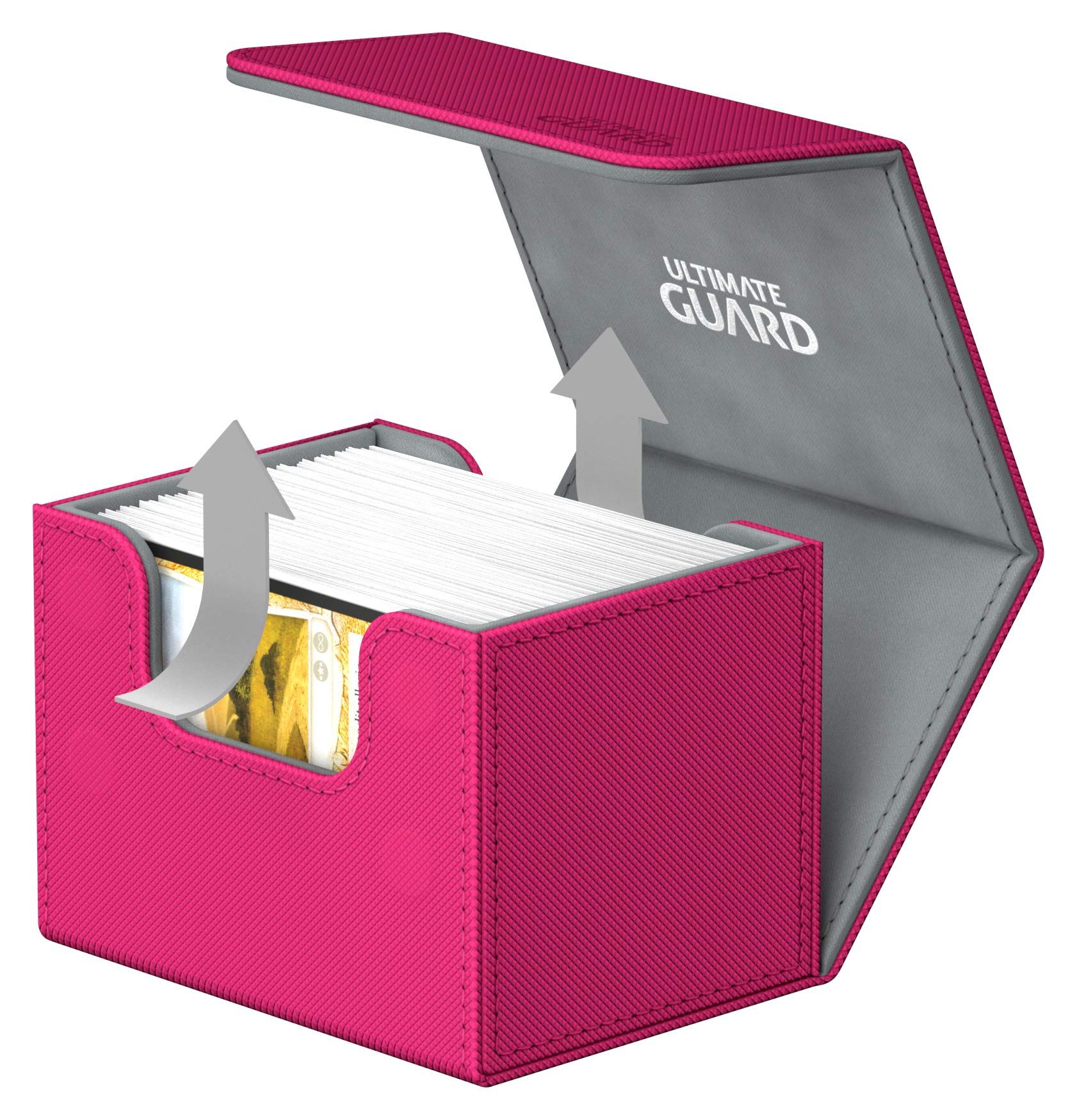 ultimate-guard-sidewinder-100-xenoskin-pink-deck-box image 4