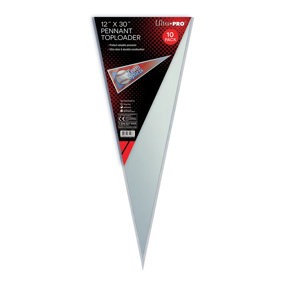 ultra-pro-pennant-toploader-sleeves-dreieck-10-st-ck image 1