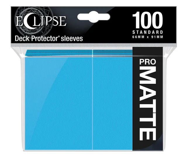 ultra-pro-eclipse-matte-standard-deck-protector-sleeves-100ct-sky-blue image 1