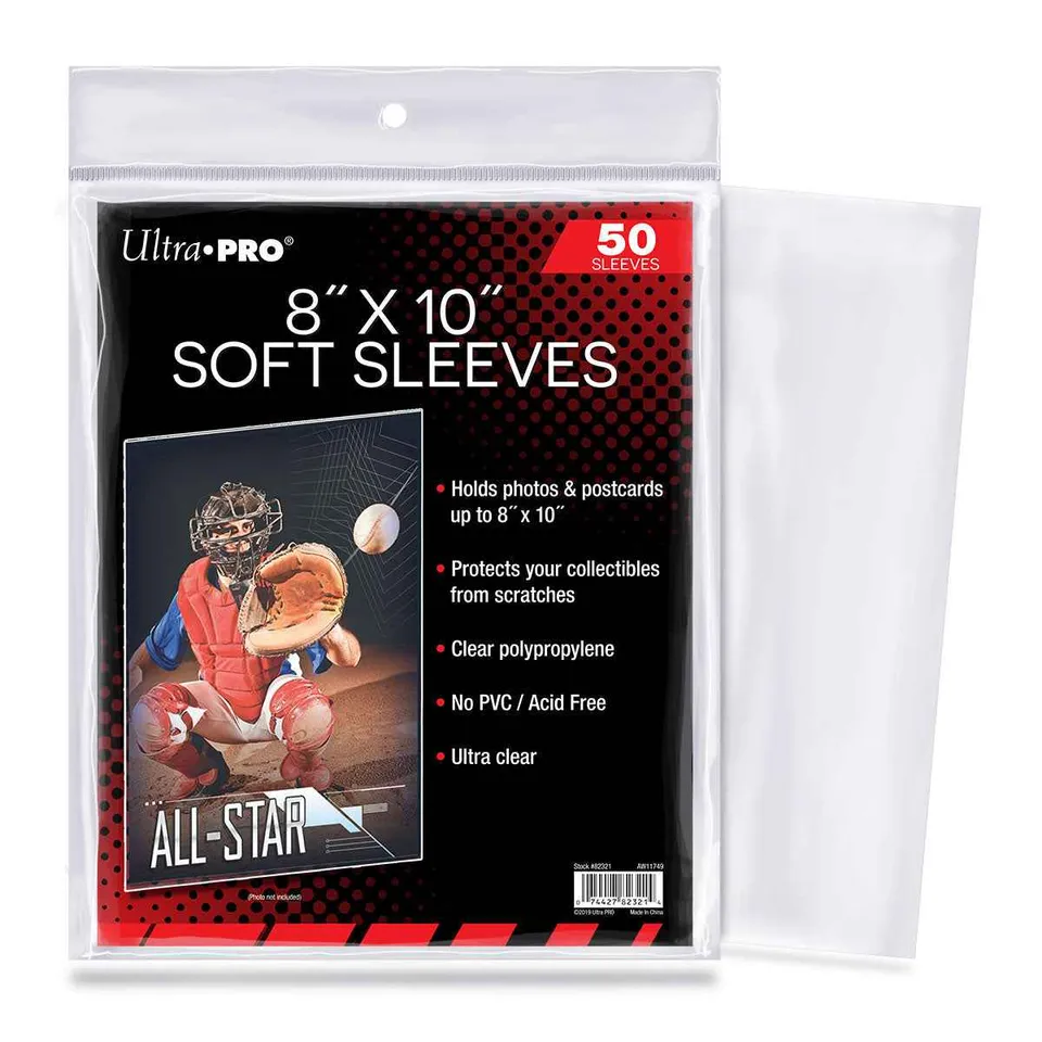 ultra-pro-soft-sleeves-50ct-f-r-fotos-postkarten-8-x-10-zoll image 1