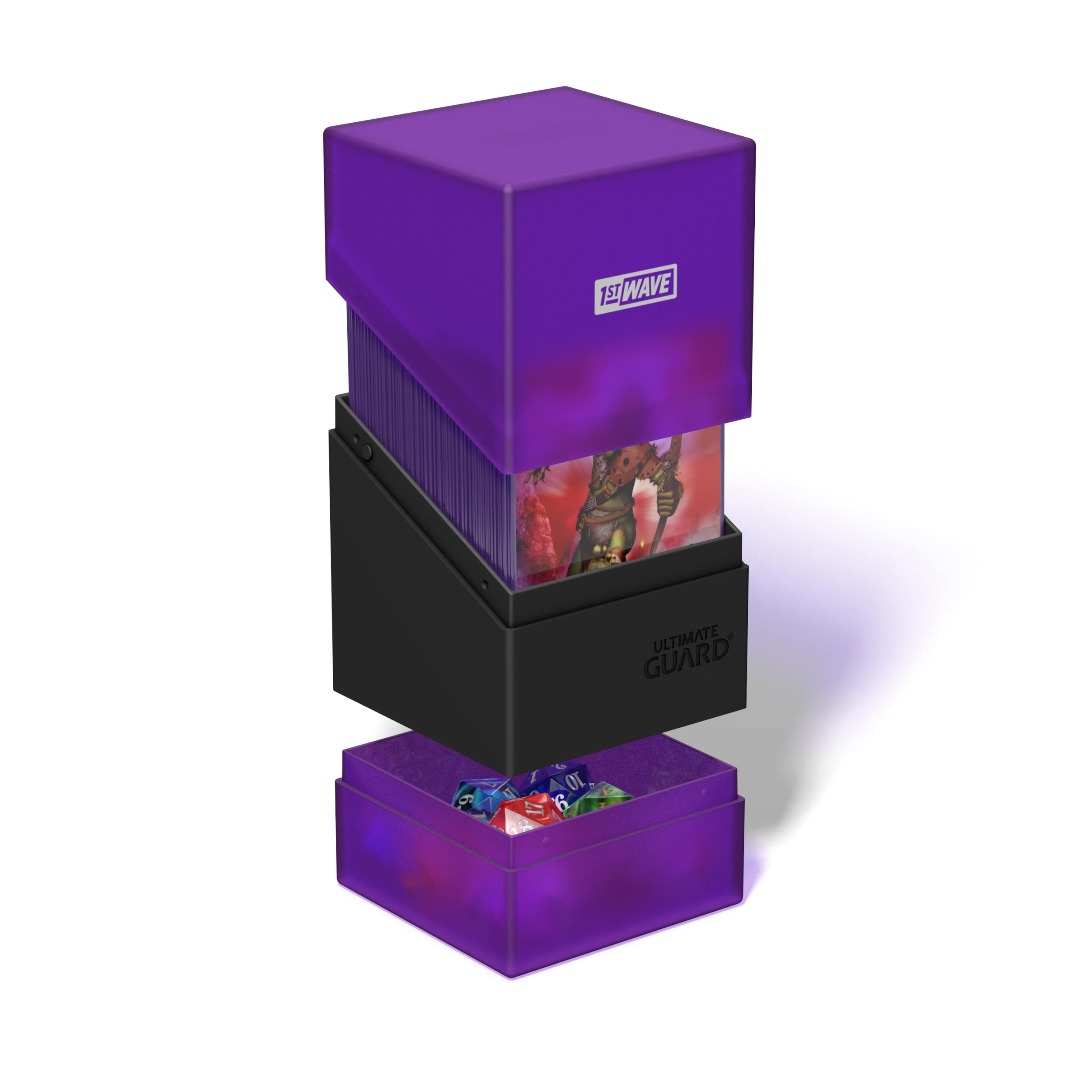 ultimate-guard-boulder-n-tray-100-deck-box-angel-transparent image 2