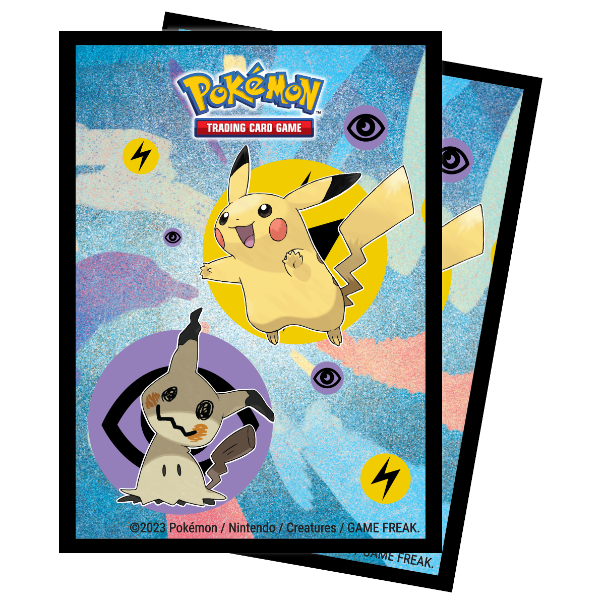ultra-pro-pok-mon-pikachu-mimikyu-deck-protector-sleeves-65ct image 1