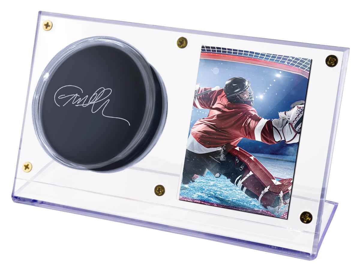 ultra-pro-hockey-puck-card-clear-display-halter-mit-schrauben image 1